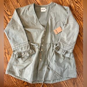 Rudy Jude Pillowcase Smock Top in Sage Sz XS